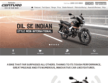 Tablet Screenshot of mahindracenturo.com